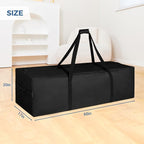 COOLBEBE 60" Sports Duffle Bag - 332L Extra Large Travel Duffel Luggage Bag | Upgrade Zipper, Sturdy & Water Resistant Long Duffle Bag for Camping Moving (Black 60inch) - Image 7