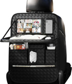 XDV Car Seat Organizers,Multi-functional Back Seat Protectors, Storage Pouches, and Tray Holders (for Cars, Kids, Seat Back and Rear Seats) (Woven Black, 1 Pcs) by Unknown
