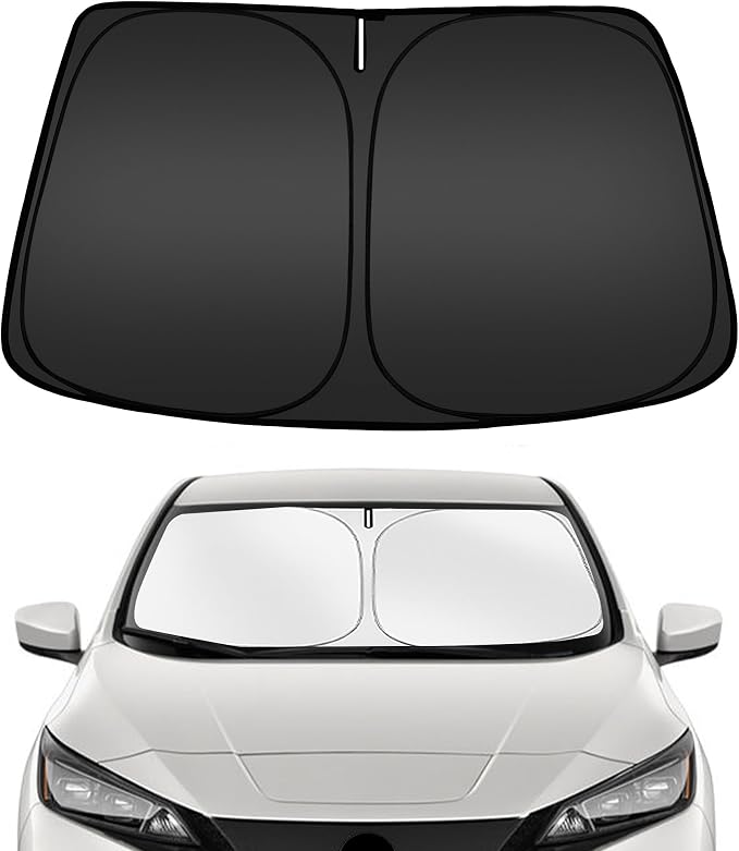 ARISMOTOR Windshield Sun Shade for Ni-ssan Leaf 2018-2025 | Custom Fit, Foldable, Front Window Sunshade Sun Visor Protector, Block UV Rays, Keep Car Cool by ARISMOTOR