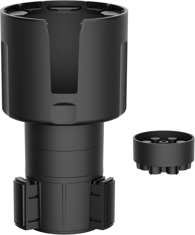Car Cup Holder Expander (Long Base) - Adjustable Expandable Insert Extender, Automotive Adapter Holds Hydro-Flask, Yeti, Nalgene, Large (32 40 oz) Water Bottles, Big Drinks - Universal - Image 9