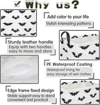 Halloween Batman Basket,Collapsible waterproof storage basket,Batman toy decor,Cute toy storage box Empty for kids,Organizer Containers for Kids Toys,bat room decor(Black bats) - Image 6