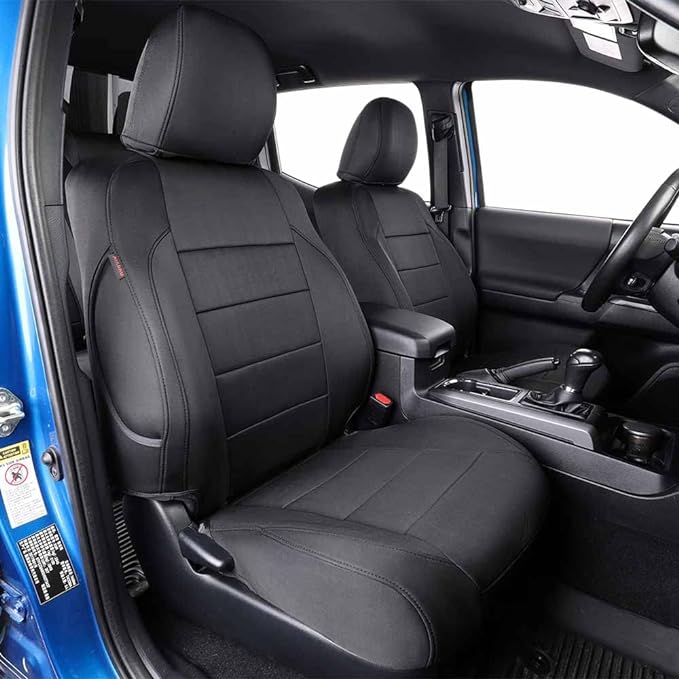 EKR Car Seat Covers for Subaru Forester 2014-2018(Only Base),Full Set | Custom Fit for Subaru Forester 2014-2018 Base Only,Airbag Compatible,Easy Clean,Neoprene(Black) by EKR