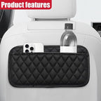 2PCS Car Side Pocket Organizer, Universal Waterproof PU Leather Auto Seat Gap Filler Storage Bag, Self-Adhesive Multifunctional Car Door Sunglasses Holder Pouch for Phone, Card (L) - Image 6