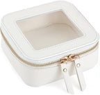 Small Clear Makeup Bag Travel Cosmetic Case, Portable Make Up Organizer Traveling Compact Car Bag for Essentials Transparent Toiletry Bag with Zipper - Image 2