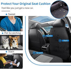 Front Seat Covers Fit for Honda Ridgeline 2005-2026, Black&Gray | Luxury Faux Leather, Waterproof, Anti-Slip, Airbag Compatible, Breathable, Car Seat Protectors, 1 Row 2 Seats - Image 5