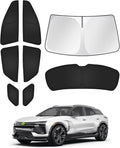 Canvcle Window Shades for 2024-2026 Chevrolet/Chevy Blazer EV (NOT for Blazer) Accessories Windshield Sun Shade Side Rear Window Covers Sunshade Sun Shield Privacy for Camping Keep Car Cool Black 8PCS by Canvcle