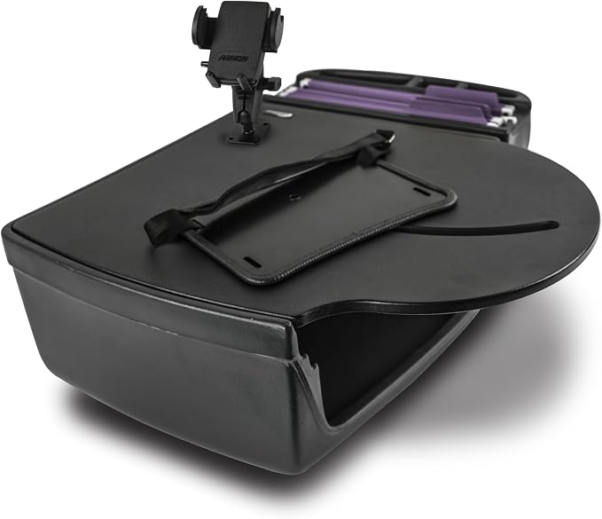 AutoExec AE-RMCD-PM-BT Roadmaster Car Desk for Your Vehicle Workstation and Mobile Office, Black with Phone Mount | Phone Mount - Image 3