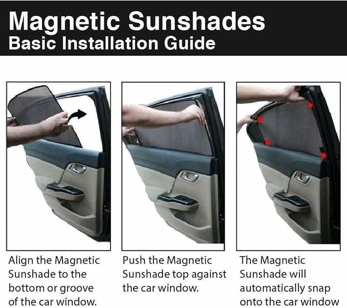 Car Side Window Sunshades for Acura RDX 2016-2023, Magnetic UV Protection Shades for Front/Rear Windows, Heat Resistant Sun Visor Shield Accessories - Image 7