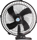 CYDZSW 12v Clip Fan for Car,10 inch Portable 90° Rotation Oscillating 12 Volt DC Desk Fan,2 Speed Car Fans that Blow Cold Air,360° Adjustment Clip on Fans for RV,Truck,SUV and Vehicles(Black) - Image 7