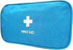 Red First Aid Bag Empty Travel Rescue Pouch First Responder Storage Medicine Emergency Bag for Car Home Office Kitchen Sport Outdoors (Blue with Handle) - Image 4