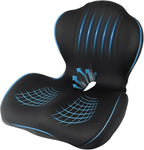 Car Seat Cushion Office Chair Cushion with Lumbar Support Pillow | Ergonomic Seat Cushion for Relieve Sciatica & Tailbone Pain, Ideal for Car Driving Truck Office Chairs Wheelchairs Home Use by Nisuez