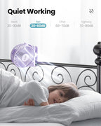 Gaiatop Portable Clip on Fan, Mini Personal Quiet Rechargeable Fan | Battery Operated, Small 3 Speed 360° Rotate, Cooling for Desk Table Home Office Stroller Camping Women Gifts Purple - Image 5