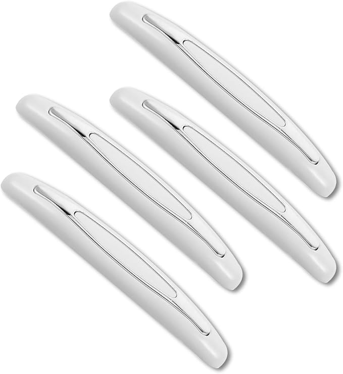 4PCS Car Door Edge Guards, Anti-Scratch Car Door Protector Trim Strip with Self Adhesive, Universal Door Guards for Cars Trucks SUVs, Exterior Car Accessories (White) - Image 2