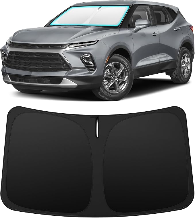 INSAUTO Custom Fit Windshield Sun Shade for Chevrolet Blazer 2019-2026 | Foldable Front Window Sunshade Car Accessories, UV & Heat Reflector, Keeps Interior Cool, Includes Storage Bag by INSAUTO