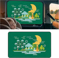 Magnetic Car Window Shade for Baby, Cartoon Pattern Automotive Side Window Blackout Curtain, Vehicle Sun Shade UV Privacy Protection Heat Blocking Cover, Universal Fit (Amusement Park) by Unknown