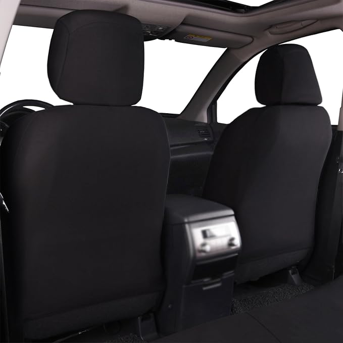 Flying Banner Car Seat Covers Full Set Front Seats and Rear Bench Mesh Fabric Splicing Polyester Cover Black with Pink Color - Image 8