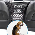 3-Layer Car Mesh Organizer, Dog and Kid Pet Barrier, Seat Back Net Bag Holder, Storage Organizer, Cargo Tissue Handbag Purse Holder, Driver Storage Netting Pouch by LNtech