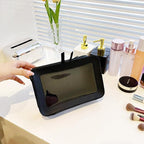 Clear Makeup Bag, Black Travel Makeup Pouch Toiletry Bag for Women Waterproof Small Cosmetic Bag Case Small Make Up Bag with Zipper Car Organizer Car Essentials for Women Men - Image 7