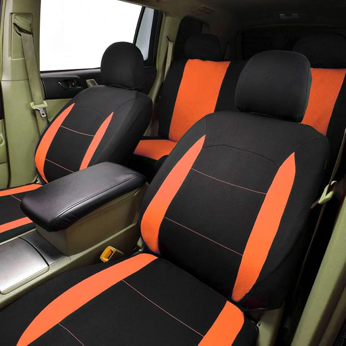 Flying Banner Car Seat Covers Front Seats Rear Bench Polyester car seat Protectors Easy installations Rear Bench Split Classic Man Lady Truck - Image 7