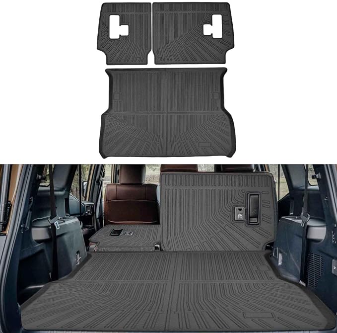 Cargo Mat Cargo Liner for Toyota Land Cruiser 2024 2025 Accessories Trunk Mat Back Seat Cover Protector Backrest Mat Dog Liner by CaBYbigG
