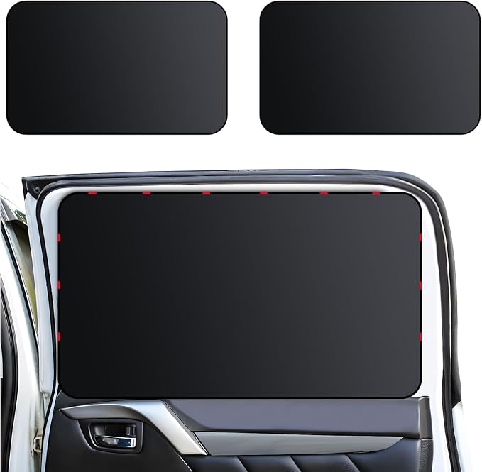 ZATOOTO Car Window Shade for Baby,2 Pack Universal Fit,Privacy&Insulation | 100% Blackout & UV Protection,Metal Frame Fit,Creates a Private Space for Car Camping, Road trips, Napping or Rest - Image 9