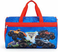 Monster Jam Kids’ Duffle Bag – Truck-Themed Travel Gym Bag with Adjustable Shoulder Strap, Mesh Side Pockets & Zipper Pocket by FASTFORWARD
