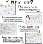 Rectangle Fish Basket,Ocean Animals Waterproof Kids foldable Laundry Basket,Nursery Hamper,Boys and Girls Hamper,kids Room decor, kids toy organizer,Gift basket(Ocean Animals) - Image 6