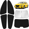 KUST Car Window Shades for Mazda 3 2014-2017 2018 Windshield Sun Shade Side Window Cover UV Block Privacy Protection Accessories for Camping Blackout Rear Back Full Set 6PCS by KUST