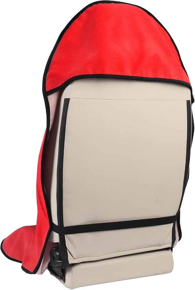 Car Seat Cover Protector Front Seats,for Gym Workout,Running,Swimming,Beach and Hiking,Waterproof Sweat Towel Bucket Seat Covers for Cars SUV Trucks (Red, 1Pcs) - Image 6