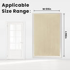 Self Adhesive Portable Blackout Curtains for Bedroom Easy to Install Window Thermal Lnsulated Kitchen Room Darkening Small Window Curtains, 59" W X 96" L, Beige, 1 Panel - Image 7