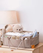 CEI-CEI Baby Diaper Caddy Organizer with Handle, Large Portable Nursery Storage Basket for Newborn Essentials, Changing Table and Car Organizer, Gift for Baby Shower - Image 8