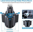 miracase [Latest Upgraded Universal Cup Phone Holder for Car, [Rotatable & Adjustable] Long Neck Car Cup Holder Phone Mount Compatible with iPhone, Samsung, Google & More Smartphones - Image 3