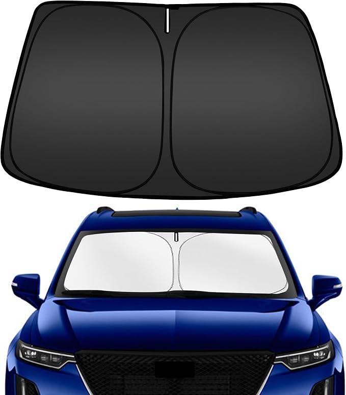 ARISMOTOR Windshield Sun Shade for Cadillac XT6 2020-2025 | Custom Fit, Foldable, Front Window Sunshade Sun Visor Protector, Block UV Rays, Keep Car Cooler by ARISMOTOR