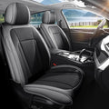 Car Seat Covers Full Set Fit For Hyundai Accent 1999-2022 ,Gray&Black | Premium Faux Leather, Waterproof, Anti-Slip, Airbag Compatible, Breathable, Car Seat Protectors, 2 Rows 5 Seats by Unknown