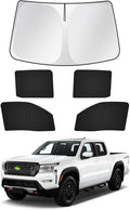 Canvcle Windshield Sun Shade for 2022-2025 2026 Nissan Frontier Accessories Side Rear Window Shade Cover Sun Visor Shield Privacy Cover Keep Vehicle Cool Black 5PCS by Canvcle