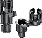 2-in-1 Adjustable Car Cup Holder Expander & Organizer – Dual Automotive Drink Holder for Bottles, Snacks, Phones – Fits Most Vehicles (3.0"-5.9" Diameter, 20 oz Capacity, Non-Slip Base) Black by Unknown