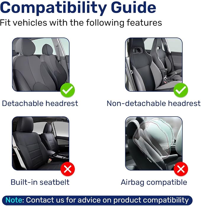 GENANY Vintage Alien Sketch Car Seat Covers, 2-Piece Front Seat Set | 2-piece polyester front seat cover set, each 49.5 x 19.6 inches, with adjustable straps and hooks - Image 2