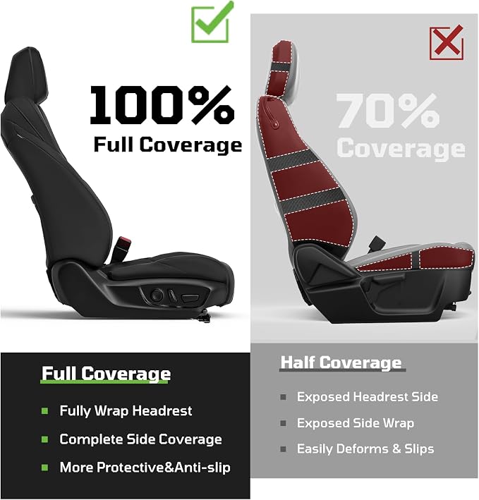 Car Seat Covers Fit for Toyota Tacoma 2024-2026 Double/Crew Cab,Black | Custom Faux Leather Full Set,Waterproof & Wear-Resistant Seat Cover,Fits Tacoma 4th Gen SR,SR5,TRD Sport,TRD Off-Road,Limited - Image 4