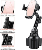 miracase Universal Cup Phone Holder for Car, [Upgraded Version] Adjustable Long Neck Car Cup Holder Phone Mount Cradle Friendly Compatible with iPhone Samsung Google and All Smartphones, Pink - Image 5