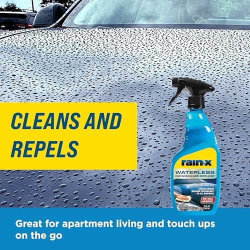 Rain-X 620143 Waterless Car Wash and Rain Repellent, 23 fl. oz. Rinseless Cleaner Spray for a Spot Free Finish, Perfect for Quick and Easy Detailing. Premium No Rinse for on the go Washing - Image 6