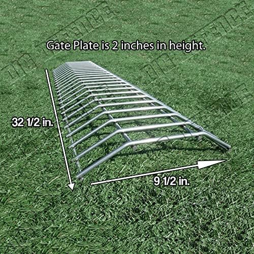 Dig Defence Original Gate Plate, 2 Pack with 2 Sm/Md Animal Barrier | Made in USA, Ideal Gift for Pet Lovers, Dog Digging Deterrent, Underground Gap Filler for Dogs or Rabbits - Image 3