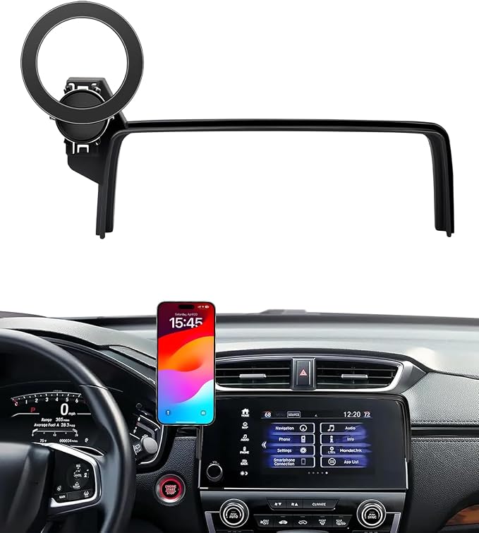 Car Phone Mount for Honda CR-V 2017-2022, Fits 5/7-Inch Touchscreen Only, for MagSafe Magnetic Car Phone Holder Screen Fixed Clip, Honda CR-V Accessories by Hesanzol