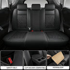 Car Seat Covers Full Set Custom Fit For Lexus RX 300 1999-2003, Black | Lumbar Support, Premium Faux Leather, Breathable, Anti-Slip, Airbag Compatible, Waterproof, Car Seat Protectors, 2 Row-5Seat - Image 3