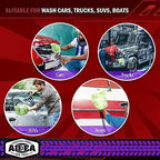 AIDEA Car Wash Mitt Microfiber, 4PK,Car Wash Brush, Green 8''X12'' - Image 7