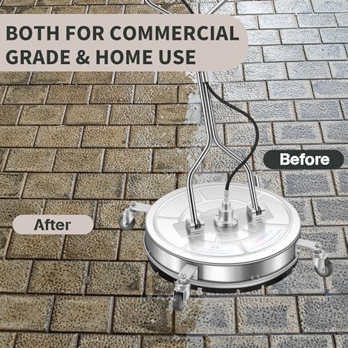 LidoDola 24'' Pressure Washer Surface Cleaner, Power Washer Accessory - Image 6