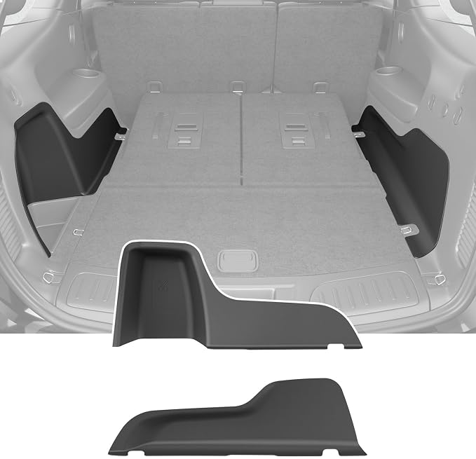 powoq Cargo Sidewall Protector Compatible with 2016-2026 Dodge Durango Trunk Sidewall Protector Mat Replacement for 2016-2026 Dodge Durango Accessories (Side Trunk Mat) by powoq