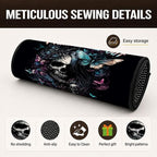 Car Trunk Mat for SUV, 29"x39" Halloween Gothic Skull Cargo Liner Protector | All Weather Universal Cargo Liners for Dogs, Car Accessory for SUVs/Sedan/Wagons, Durable Non-Slip Washable Rear Cargo Mat - Image 3