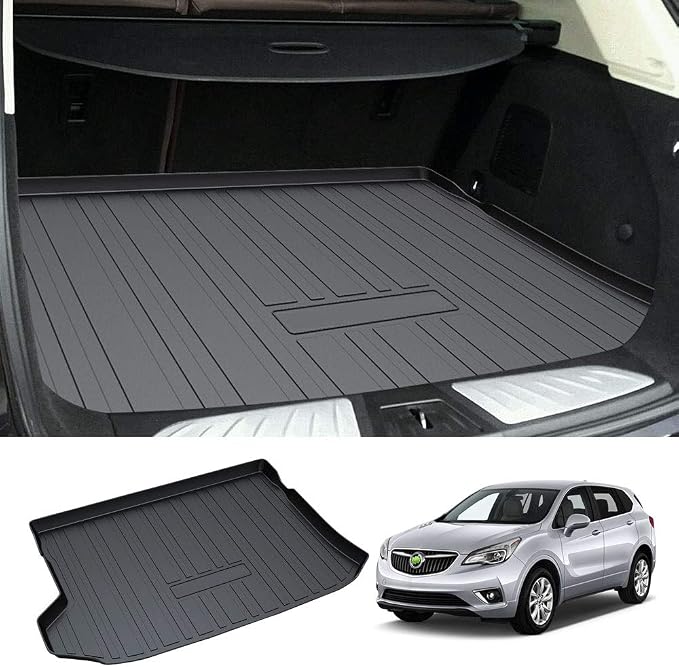 Powerty Trunk Mat for Buick Envision 2016-2020, All Weather TPE Cargo Mat Liner for Envision Rear Trunk by Powerty
