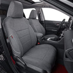 coverdream Corolla Cloth Seat Covers Full Set for 2023 2024 2025 2026 Toyota Corolla LE Seat Covers,Fully Covered,UV-Resistant,Breathable Car Seat Protector(Gray) by Coverdream