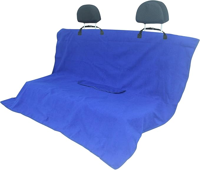 Waterproof Car Seat Cover for Front Seats, Protector for Cars SUVs Trucks, Sweat Towel Seat Covers Bucket for Gym,Workout,Beach,Hiking,Running(Blue,Rear Bench Seat Towel) by Hirritale